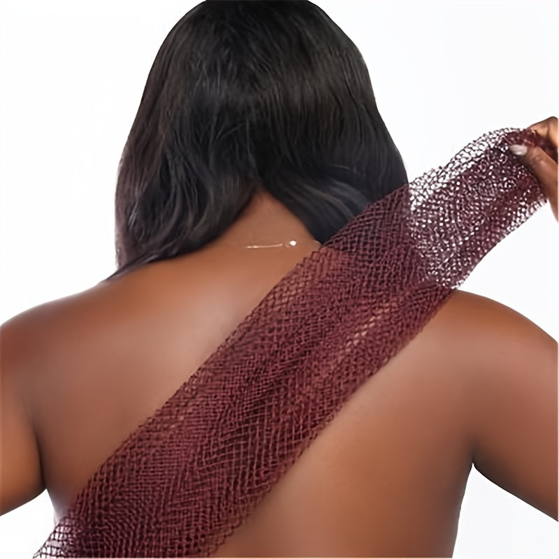 1pc Nylon & Polyester Bath Scrubber, Deep Cleansing Exfoliating Towel for Sauna & Shower, Durable Personal Care Bath Tool